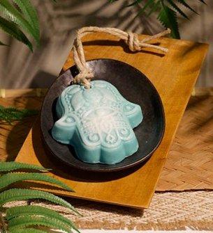 Hamsa Lotus Soap - Old Green