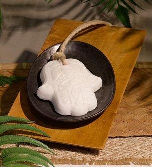 Hamsa Lotus Soap - White